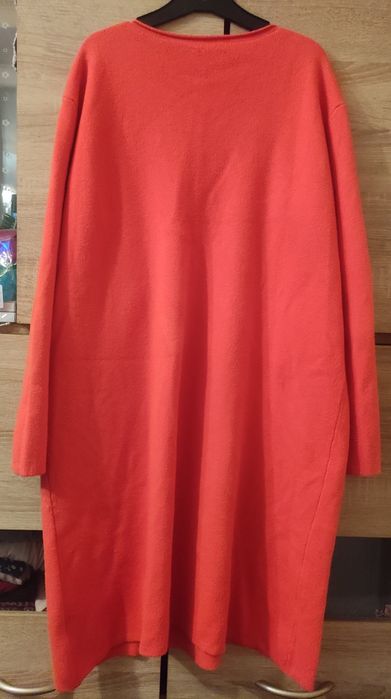 Sukienka Sweterkowa Pomarańczowa