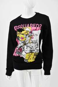 DSQUARED2 bluza damska wygodna nadruk bawełna L