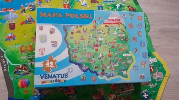 Puzzle mapa polski venatus