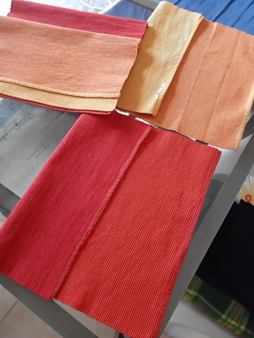Podkładka tkanina podkładki na stół biurko do kuchni czerwone home duk