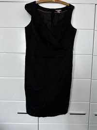 Elegancka czarna sukienka rozmiar 46 H&M
