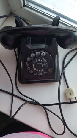 Телефон настольны карболитовый СССР. Багта-50 МРТП 1955г
