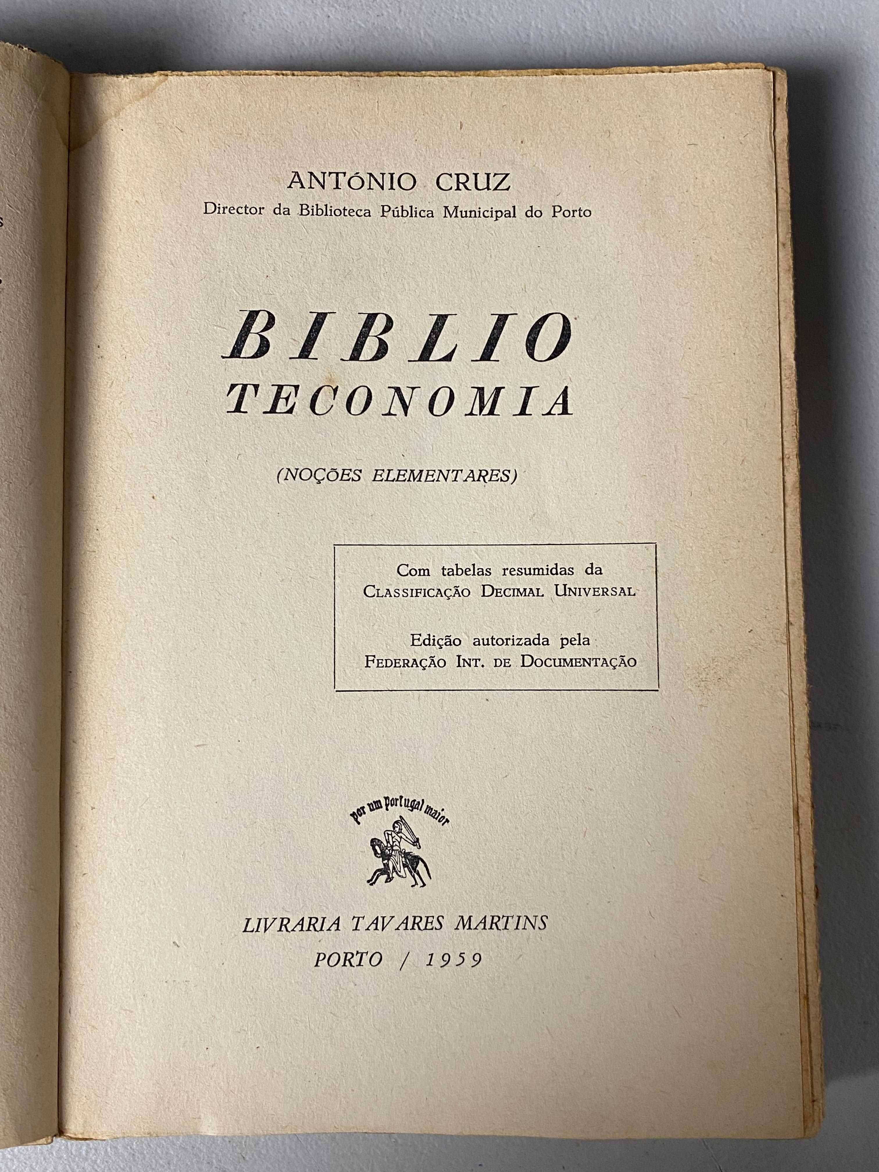 Livro - Antonio Cruz - Biblioteconomia