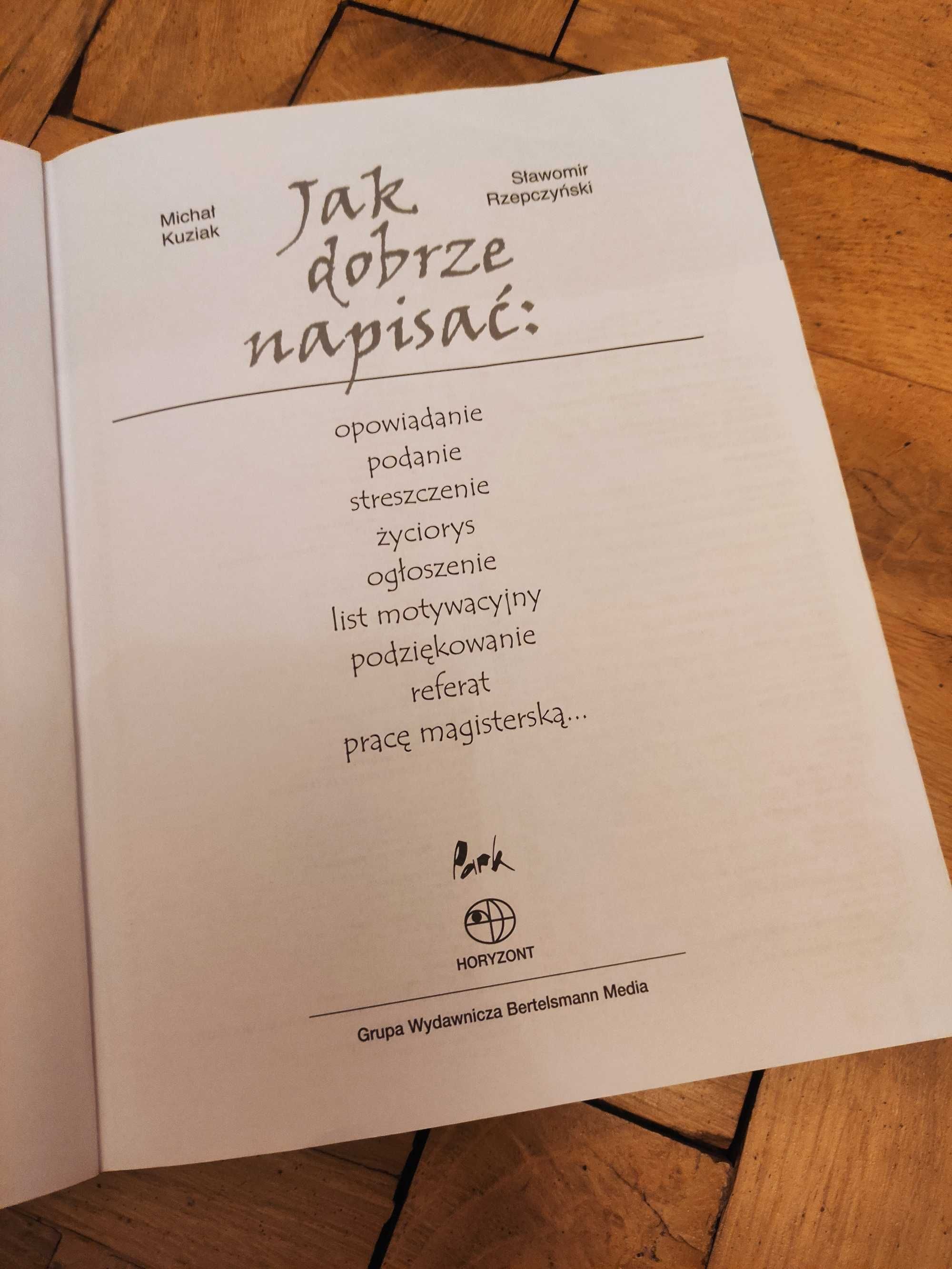 Jak dobrze napisać książka