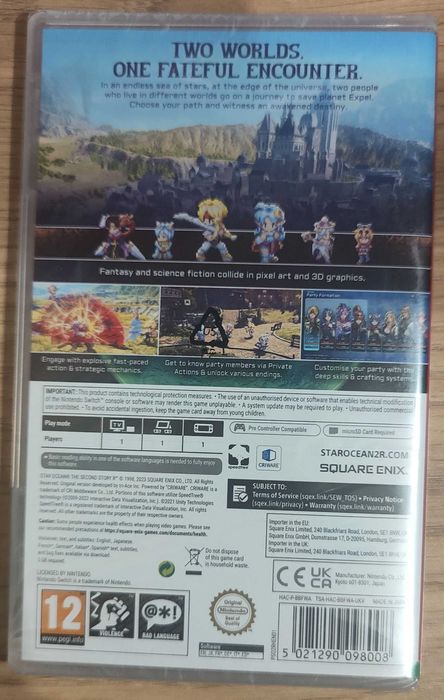 Star Ocean The Second Story R Nintendo Switch - nowa w folii