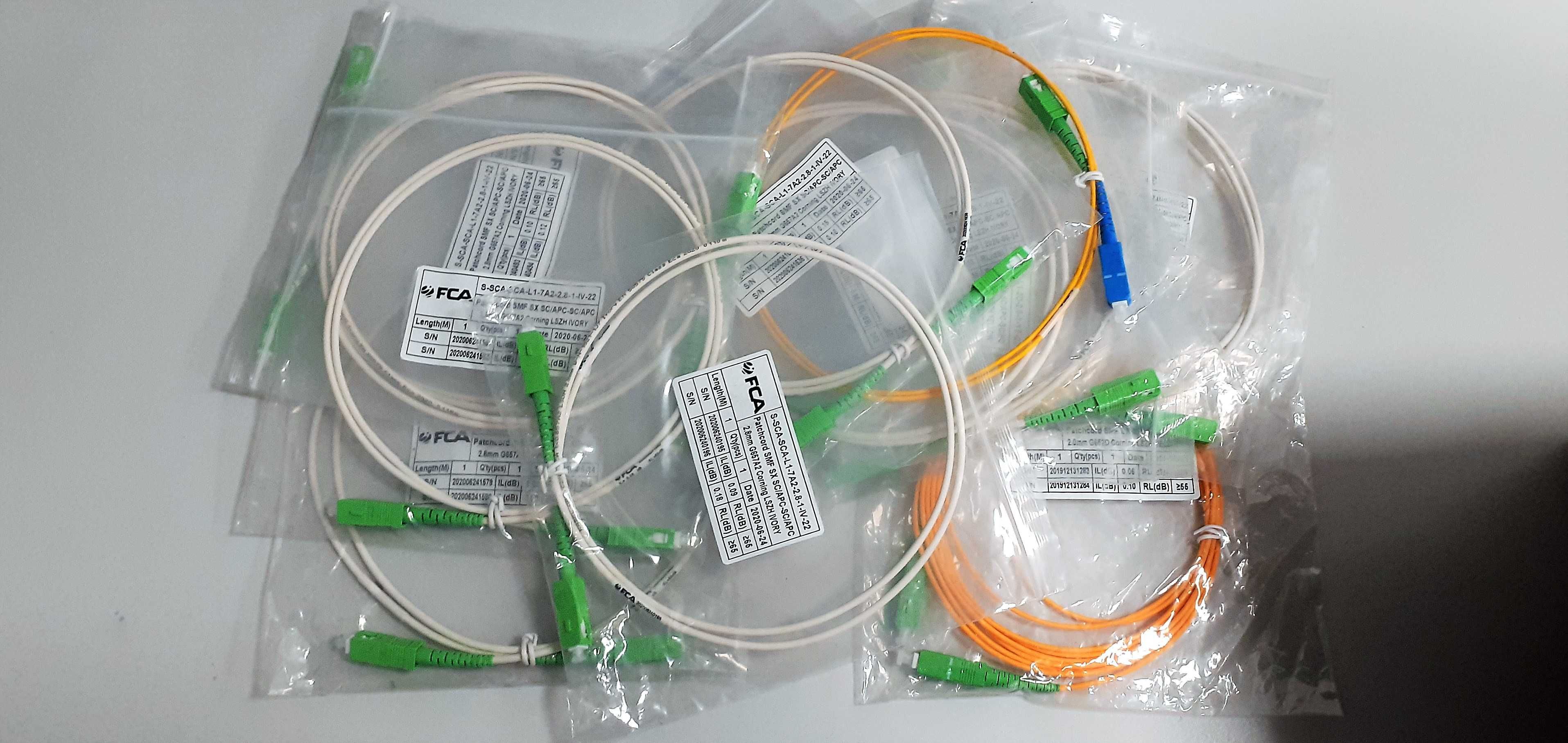 Światłowód Patchcord jednomodowy simpleksowy SC/APC