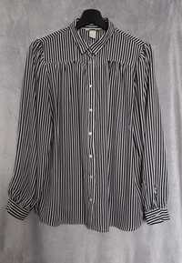 Koszula w czarno-białe paski H&M 42