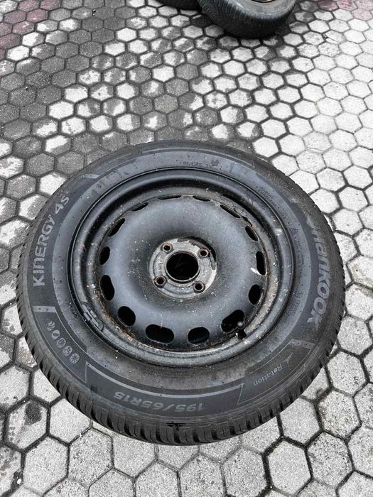 2 szt Citroën/Peugeot Koła stalowe felgi + opona całoroczna 4x108