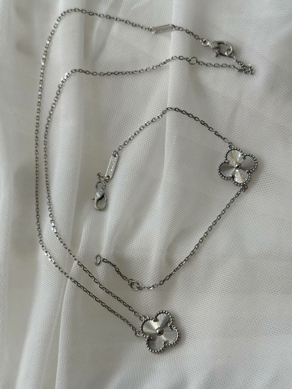 Браслет подвеска van cleef vca клевер конюшина
