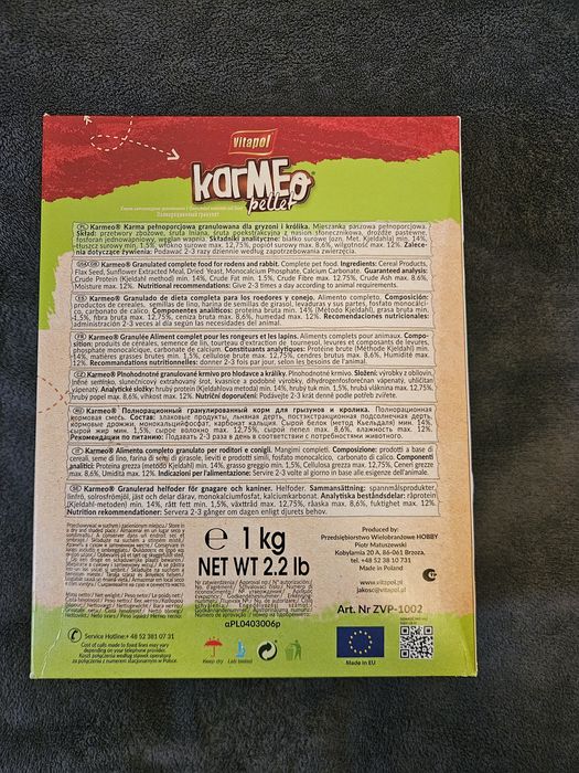 Pokarm Vitapol karMEo dla gryzoni i królików 1kg