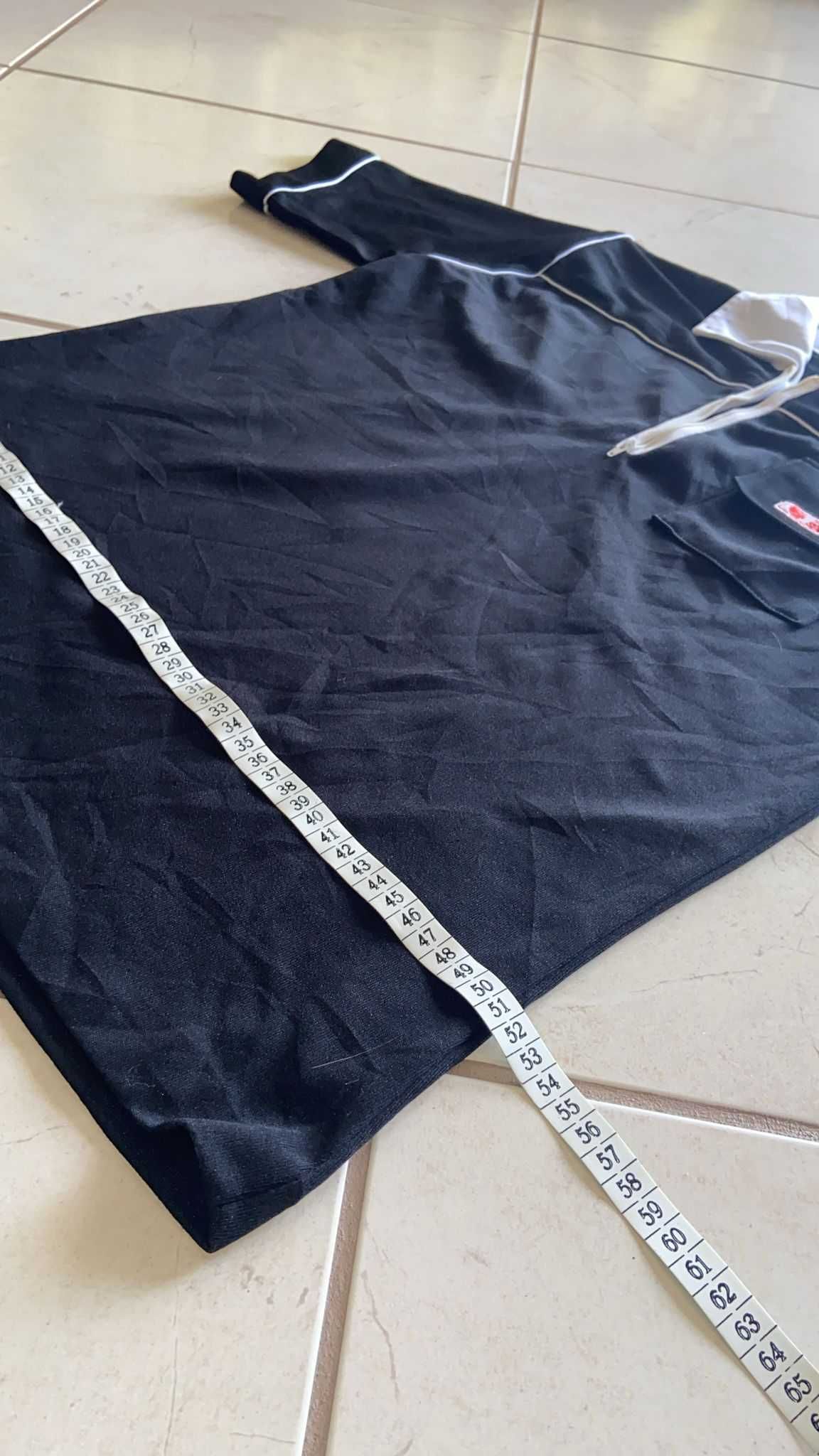 Sportjohan Black Zip-Up Jacket with White Piping