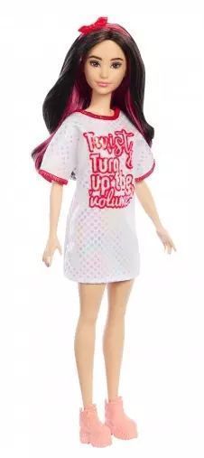 Barbie Fashionistas. HRH12 Sukienka w kropki. Barbie