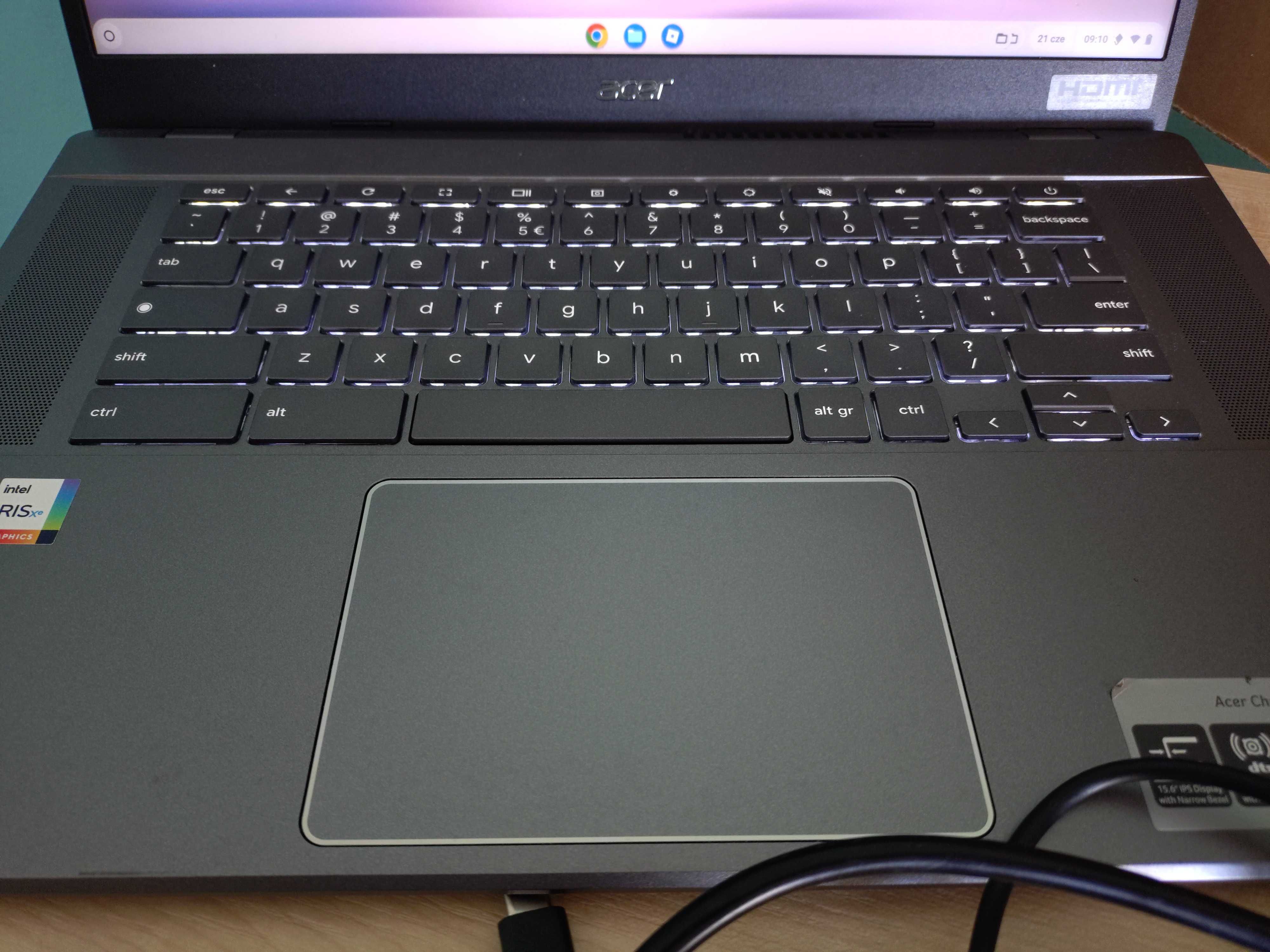 Acer Chromebook Plus 515 8/512GB Google Play, Steam, Linux