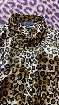 Платье рубашка леопардовая