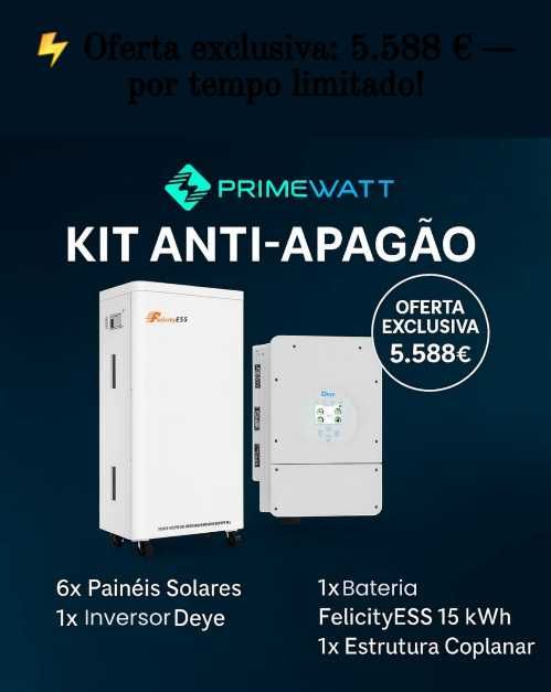 Instalações Fotovoltaicas com Armazenamento/Bateria 16kW