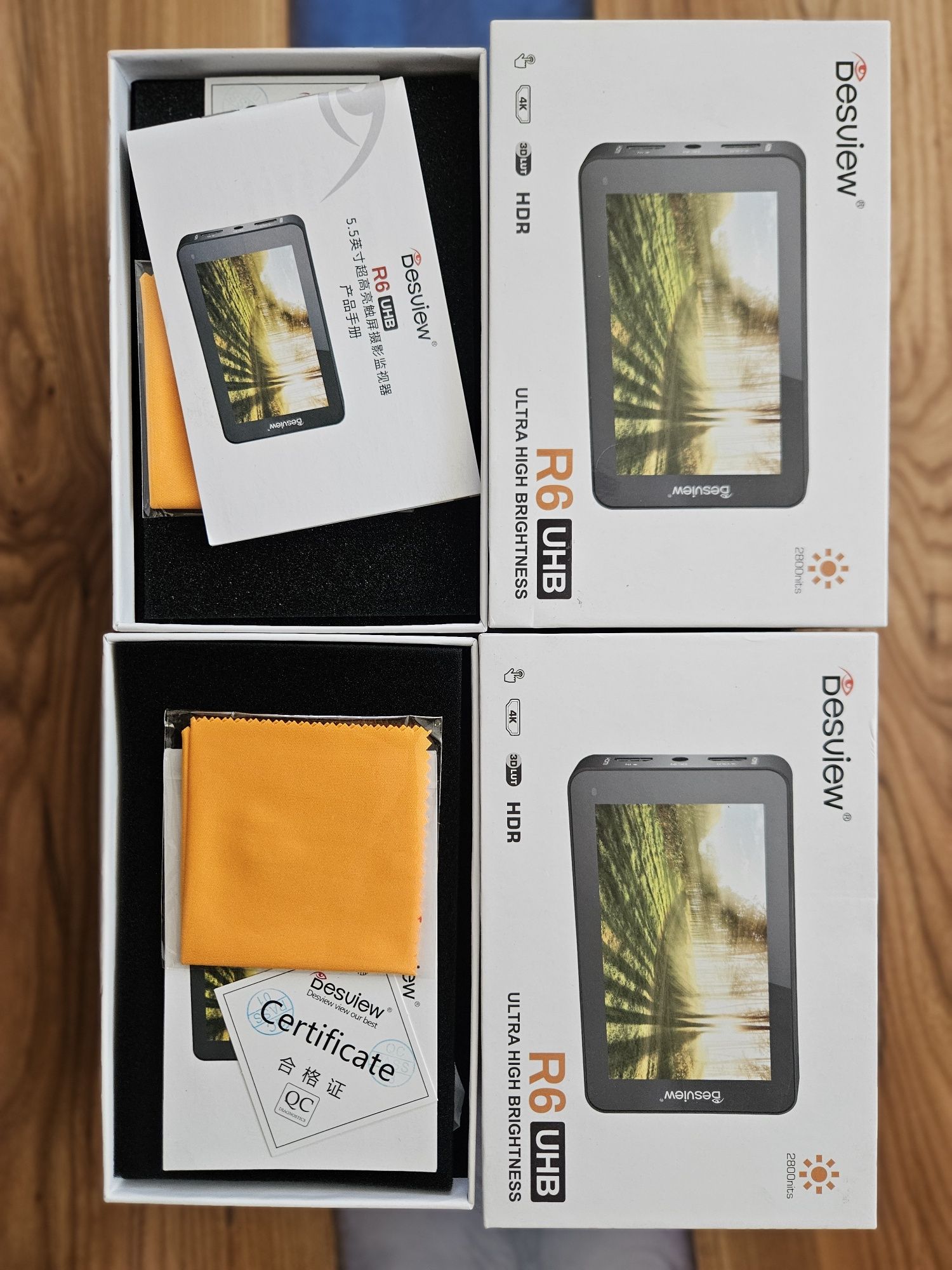 Desview R6 UHB - dotykowy monitor podglądowy 5.5", 4K,