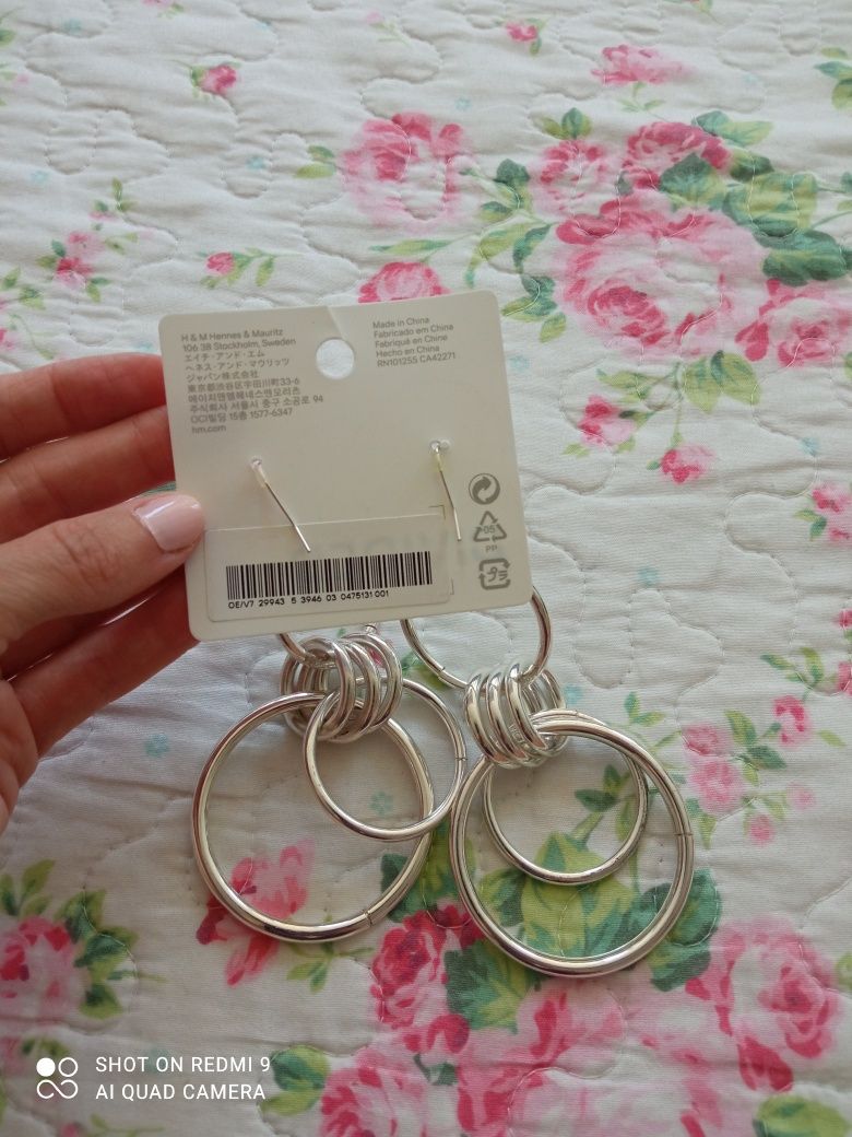 NOWE kolczyki H&M