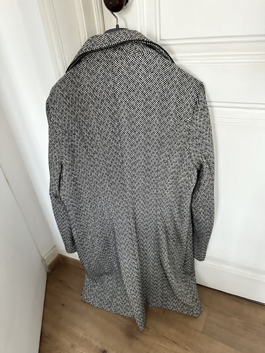 Casaco espinhado preto e cinza tam.42