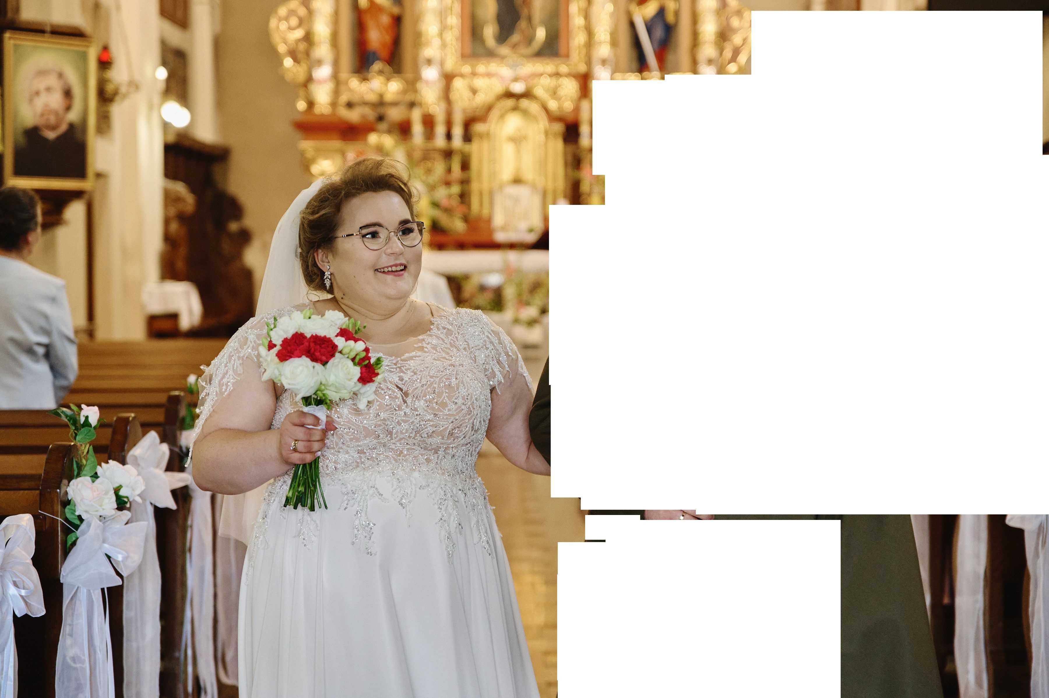 sprzedam suknie ślubną szytą w salonie Anette Weeding plus size