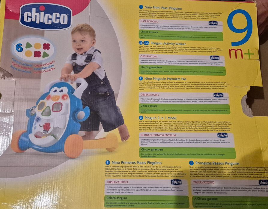 Primeiros Passos Pinguim da Chicco