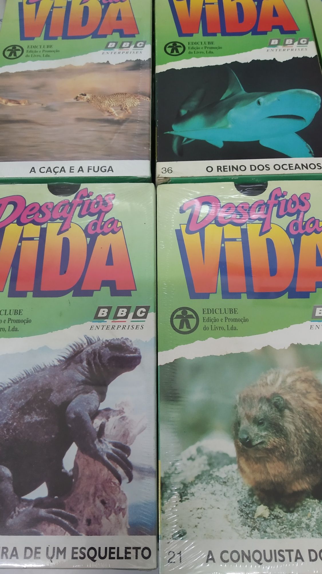 37 Cassetes VHS Desafios da Vida - Bom estado