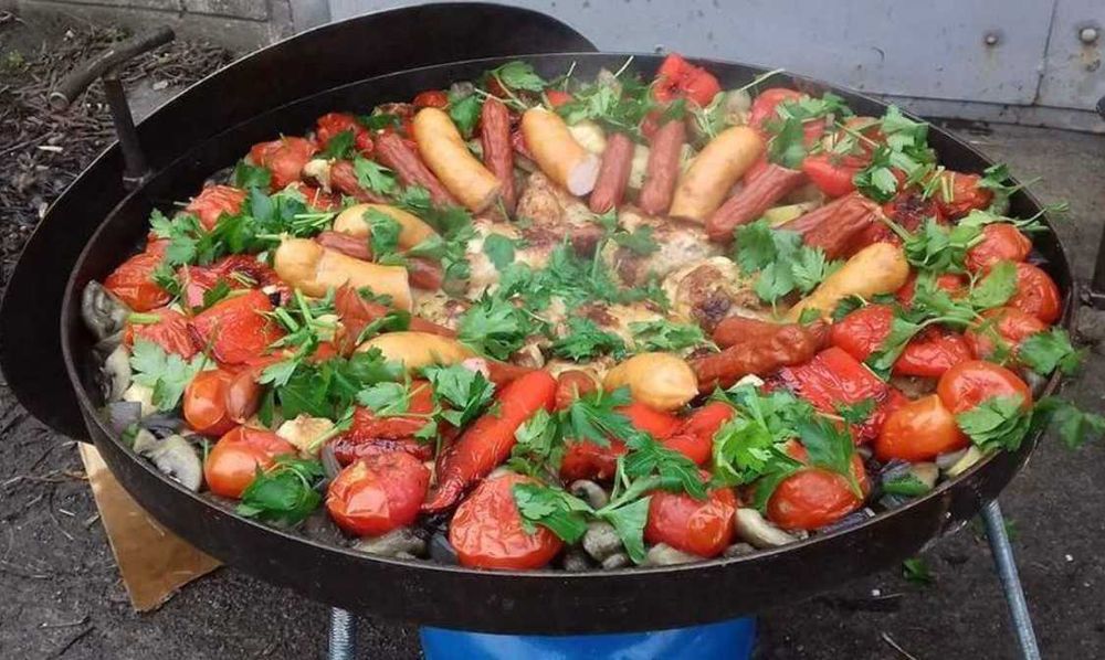 сковорідка з диска для приготування їжі