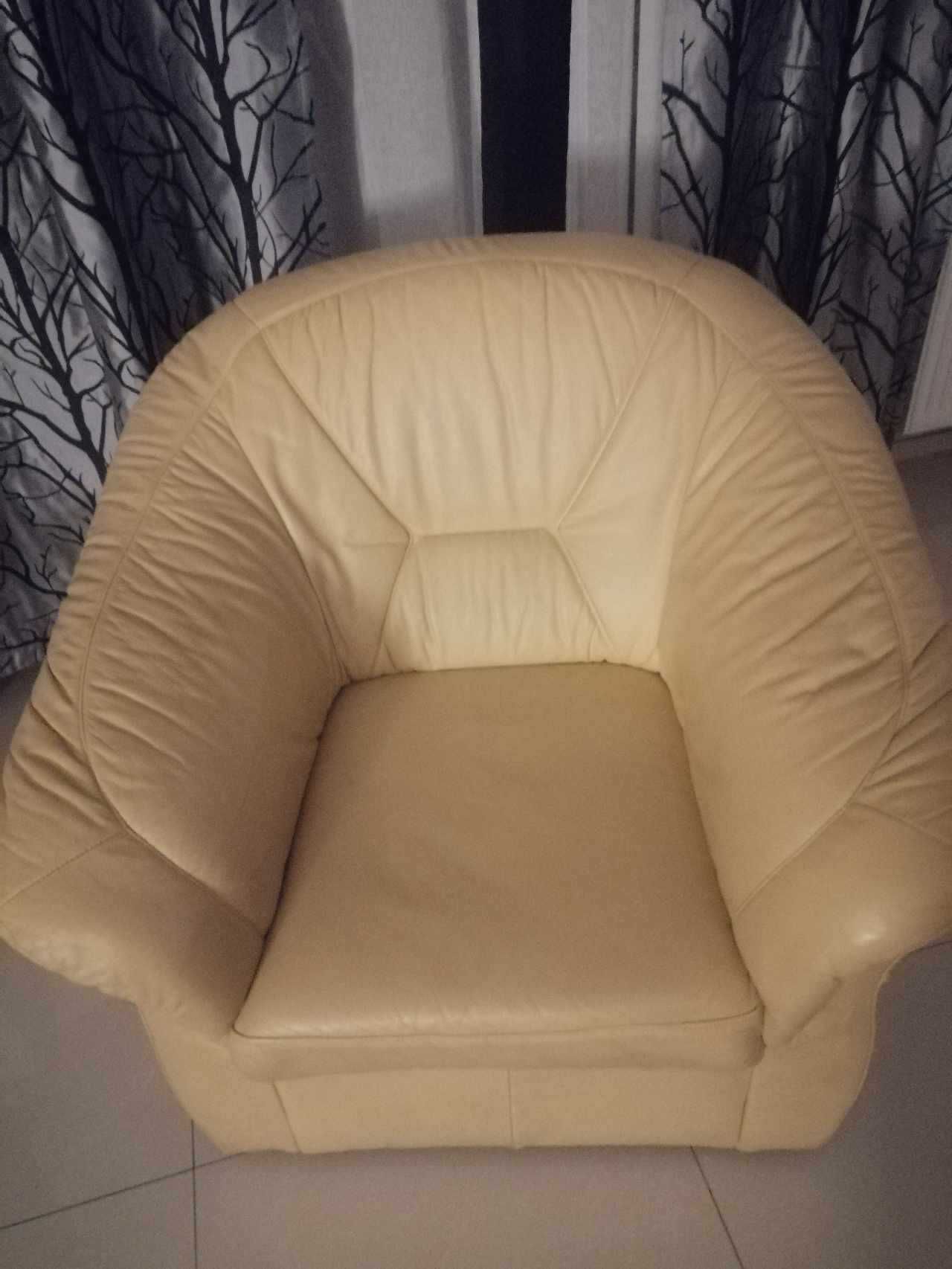 Fotel skórzany idealny do salonu