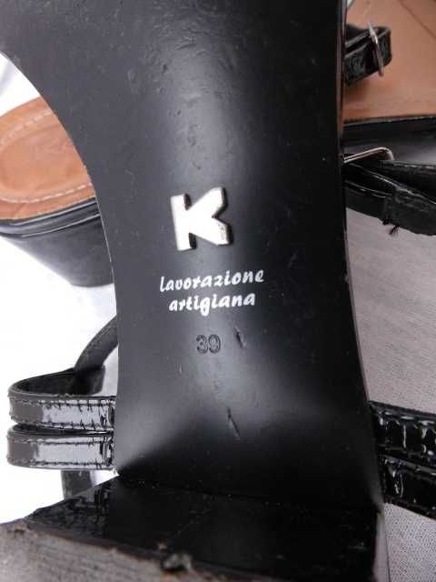 Kazar skórzane sandały- japonki 39