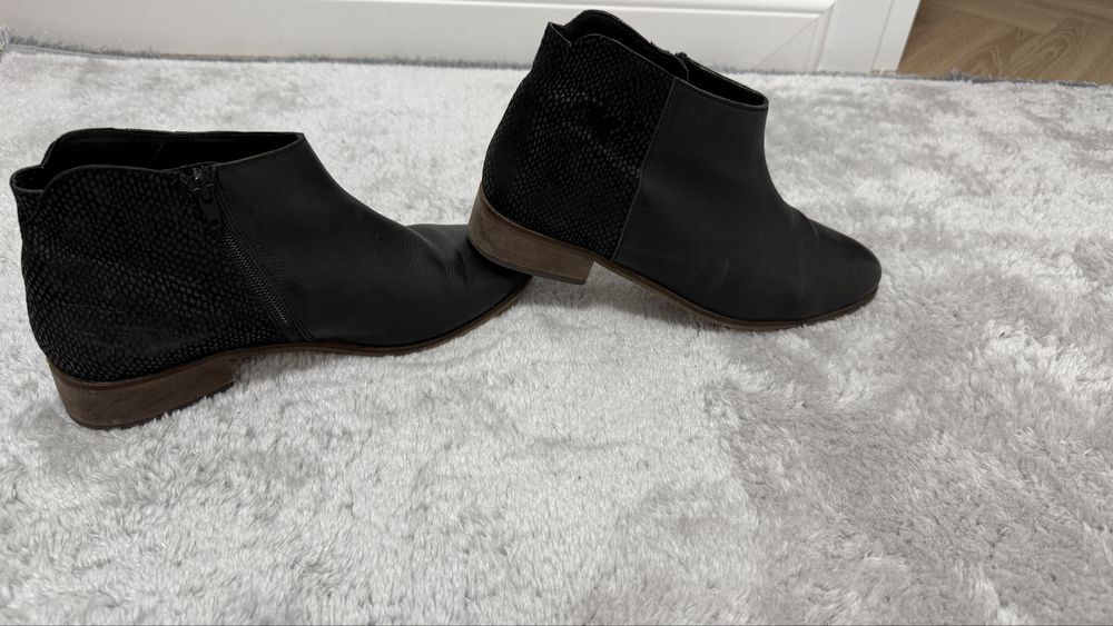 Skórzane botki Skórzane Dune London wkładka 25,5 40