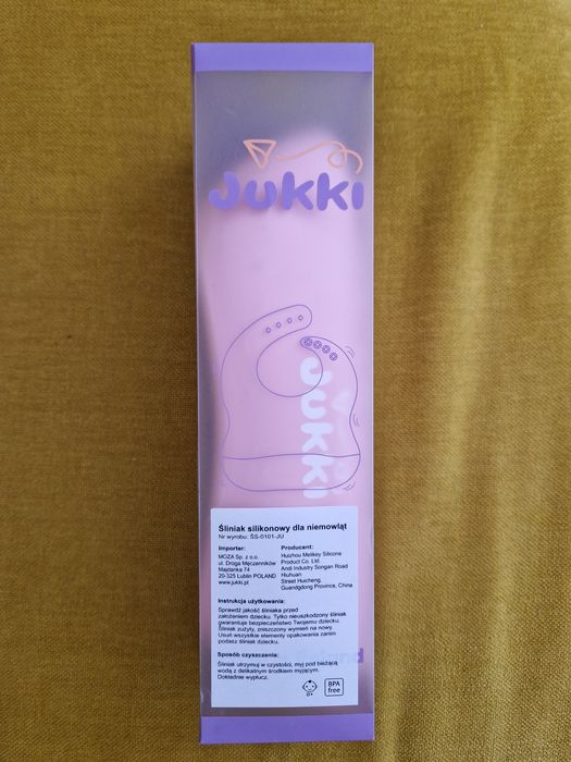 Jukki śliniak silikonowy różowy