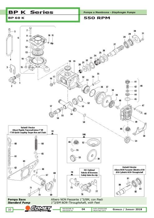 COMET Pompa opryskiwacza COMET BP60K