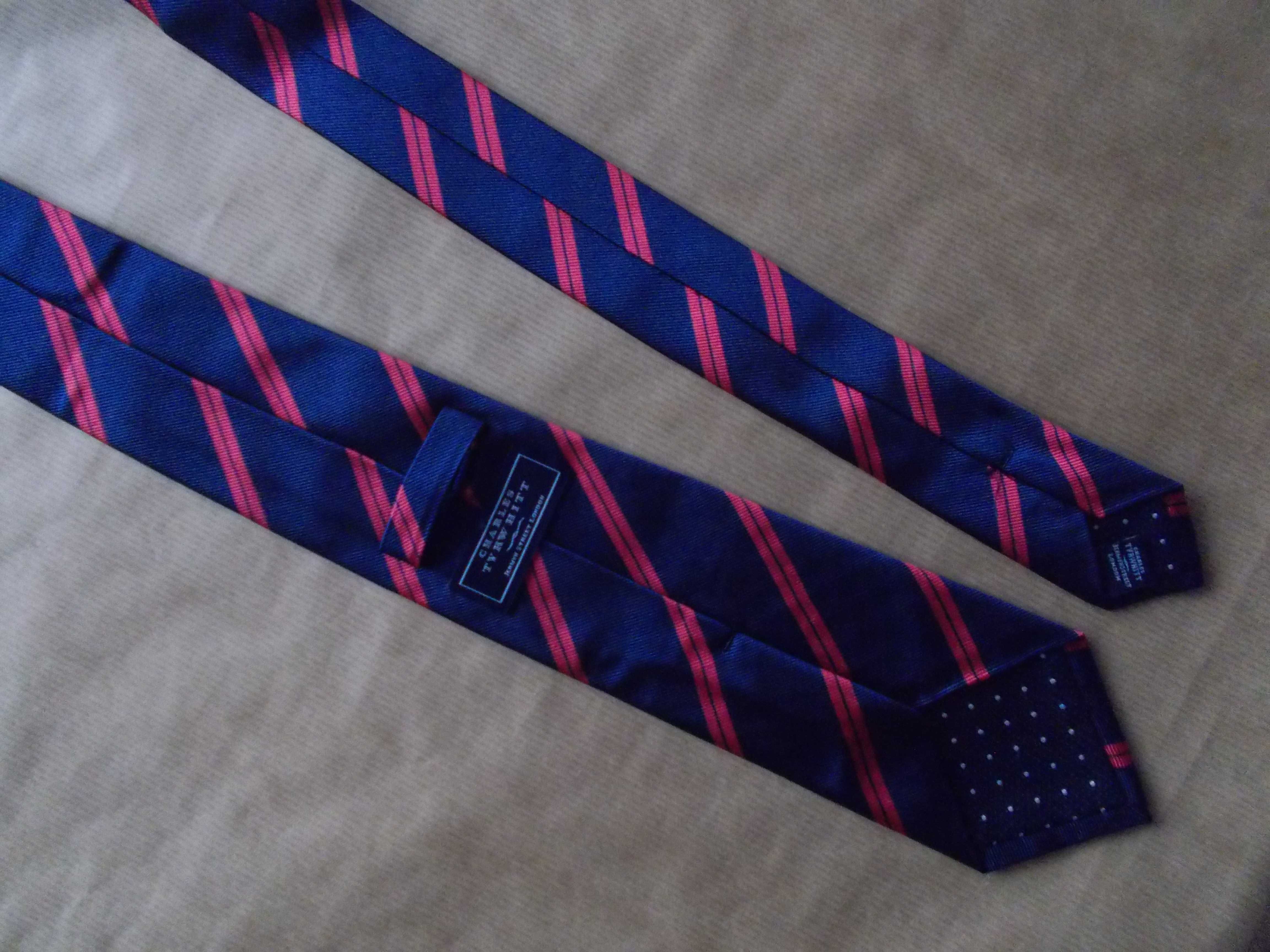 CHARLES TYRWHITT Premium Jedwab Nowy, włoski jedwab, Krawat UK