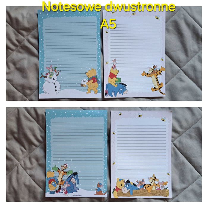 Zestaw dwóch karteczek notesowych Kubuś Puchatek