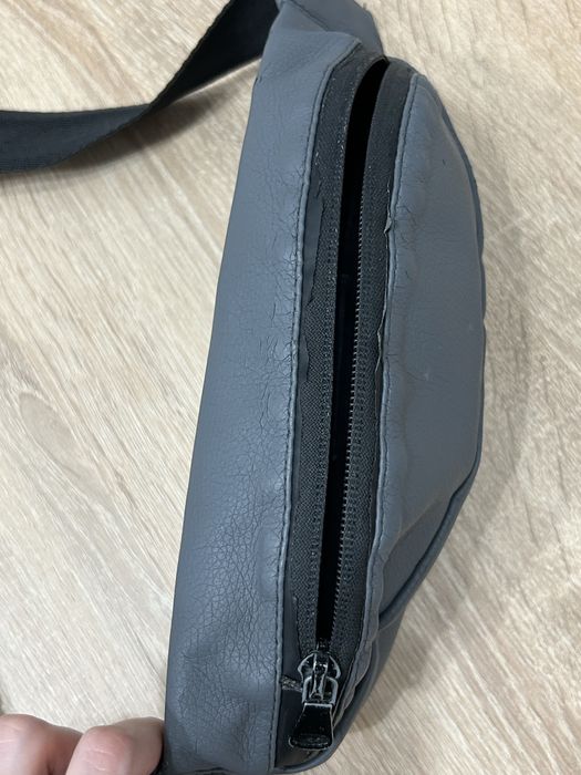 Torebka crossbody na ramię męska szaro-czarny