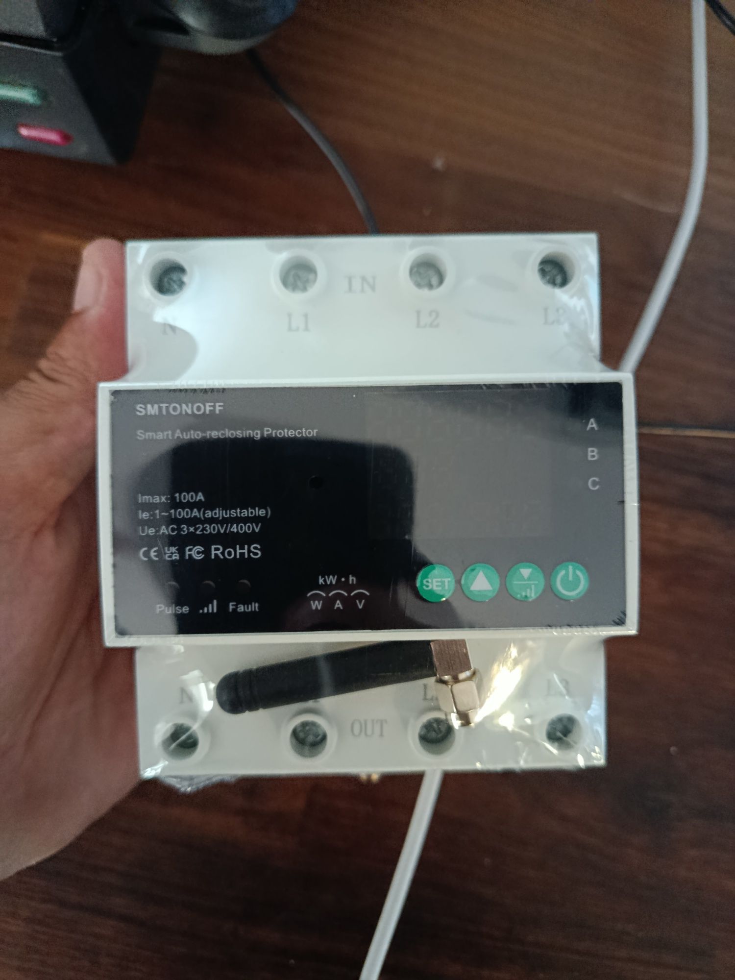 Disjuntor inteligente 4P 100amp Trifásico