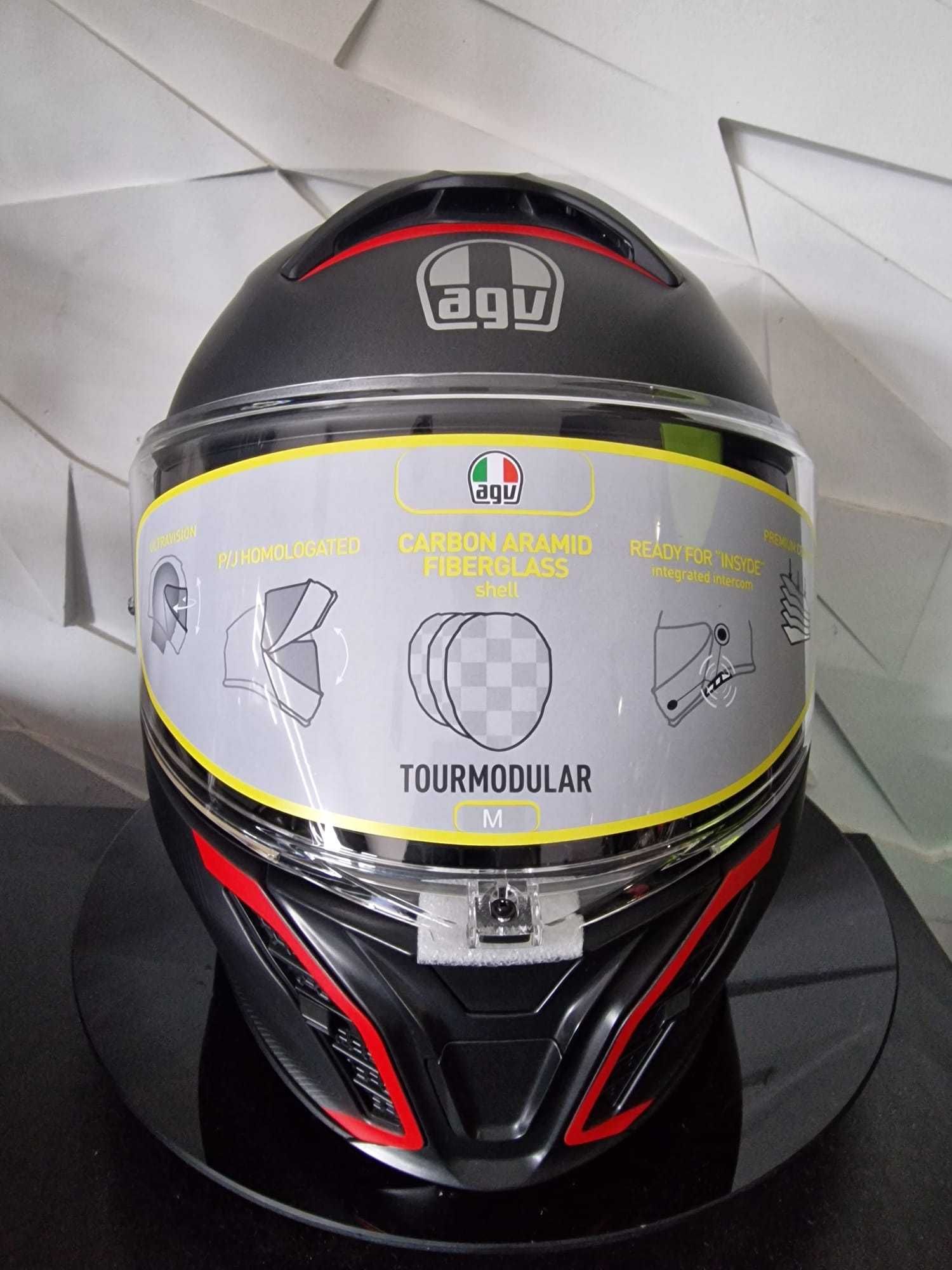 Kask motocyklowy szczękowy AGV TOURMODULAR Frequency Matt GRATISY!
