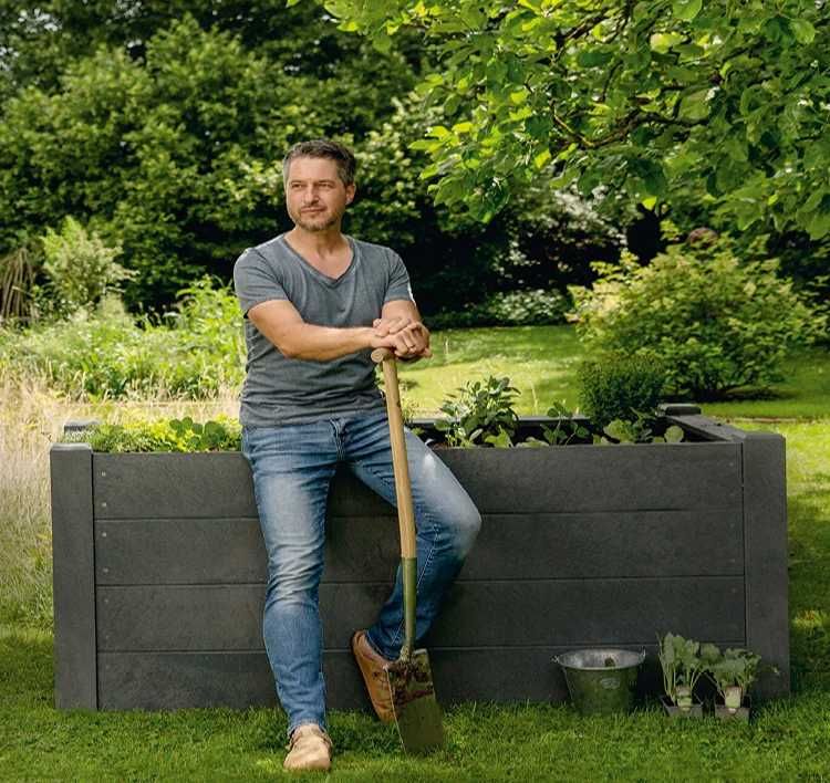Deska tworzywo Hanit kompozyt na grządki podwyższone i podesty tarasy