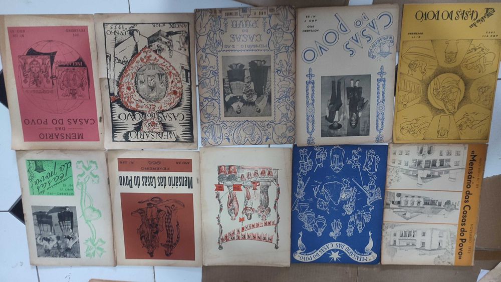 Lote 60 Revistas antigas Mensário da Casa do Povo