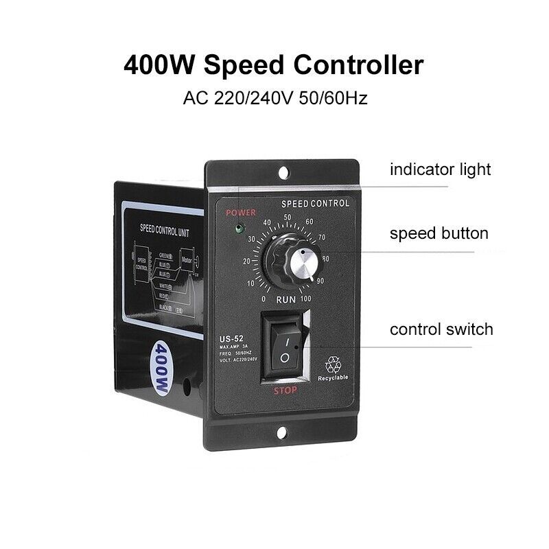 speed control unit regulator prędkości silnika 400w vv