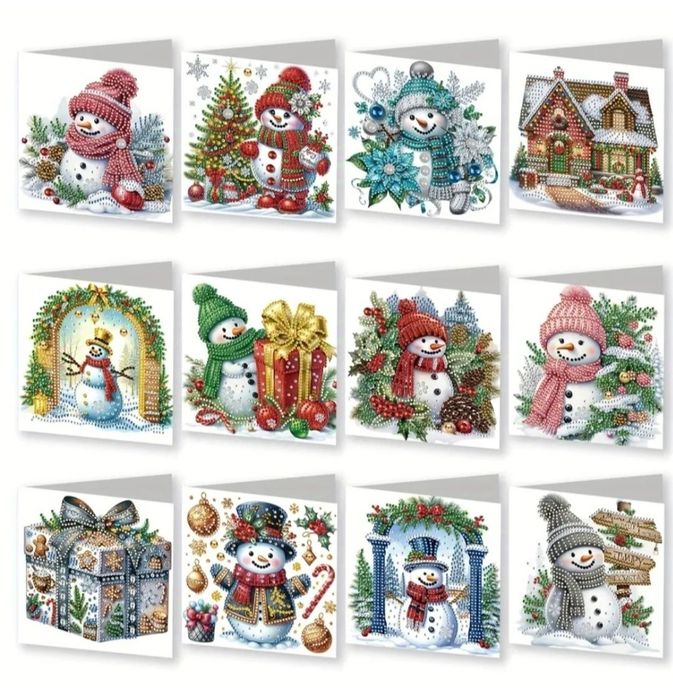 Діамантова мозаїка алмазна мозаїка листівки новорічні набори новорічні