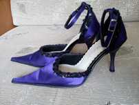 Buty - szpilki - r. 35 - fioletowe