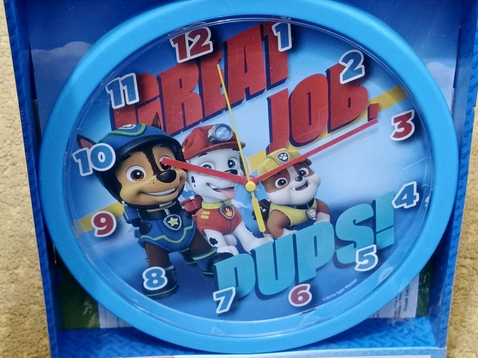 Psi Patrol - Zegar na ścianę 25 cm - Paw Patrol