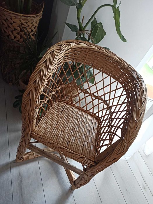 Fotel krzesło dziecięce boho