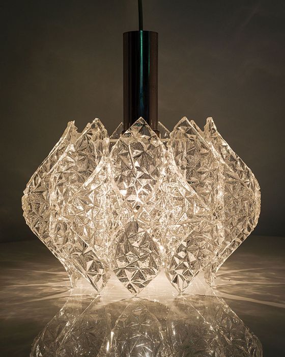 Zjawiskowa lampa sufitowa, lata 70-te! piękny design!