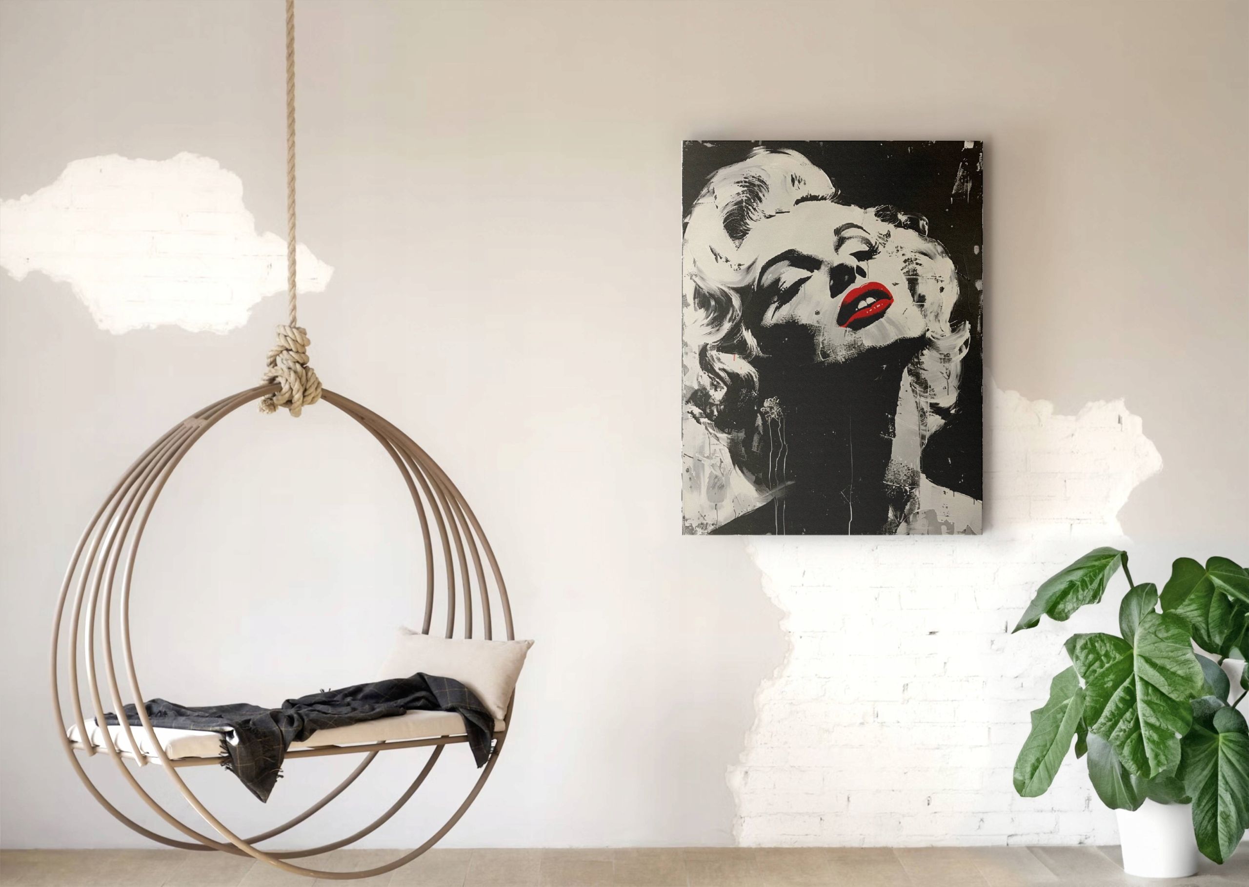 Obraz na płótnie Marilyn Monroe 60x80 cm - Pop-Art do salonu
