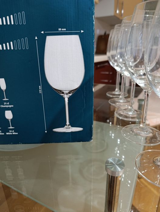 Келихи для вина,5штук, об'єм 530 млм 530 мл