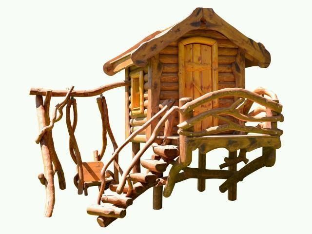 Domek dla dzieci, plac zabaw, domek drewniany