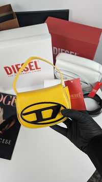 Жовта сумка diesel mini bag дізель