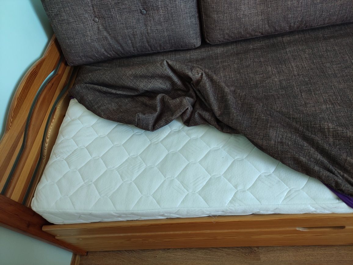 Łóżko sosnowe drewniane sofa młodzieżowe 90x200