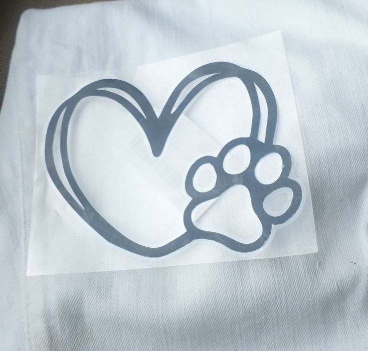 Naklejka winylowa love dog